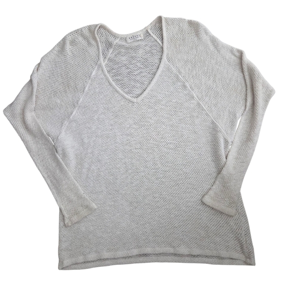 Velvet by Graham & Spencer White Knit Top - Picture 1 of 5